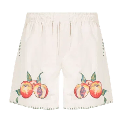 Pre-owned Bode Peach Shorts In Sand