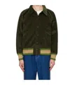 Bode Mens Green Multi Peerie Banbury Corduroy-texture Regular-fit Cotton Jacket In Green