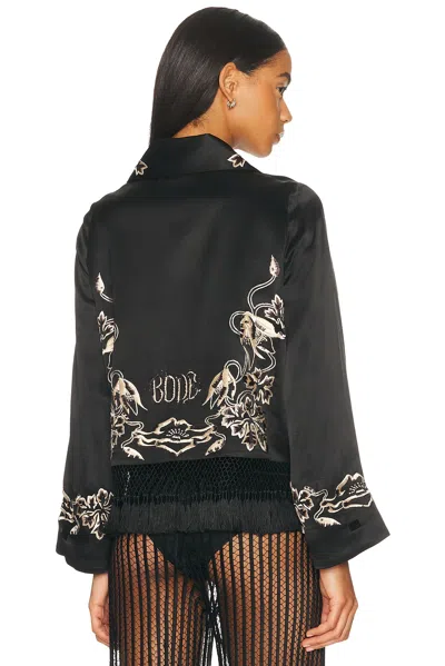 Bode Phantasm Fringe Jacket In Black