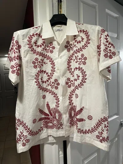 Pre-owned Bode Pilea Shirt In White