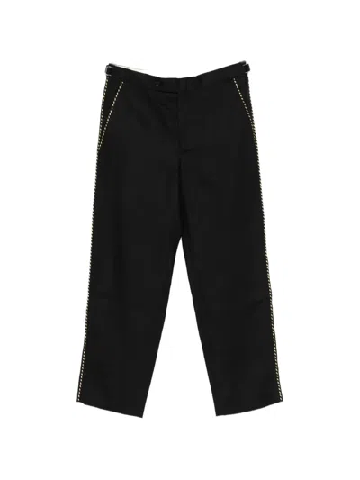 Bode Piping Trousers In Black