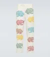 Bode Piscine Appliqué Linen Straight Pants In White