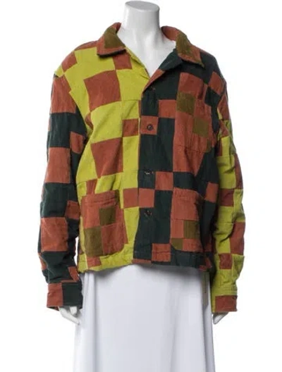 Pre-owned Bode Plaid Print Jacket In Multi