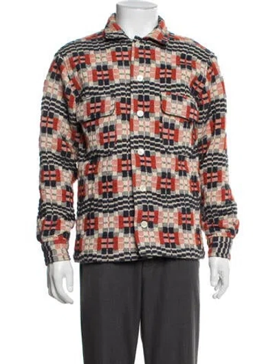 Pre-owned Bode Plaid Print Jacket In Multicolor