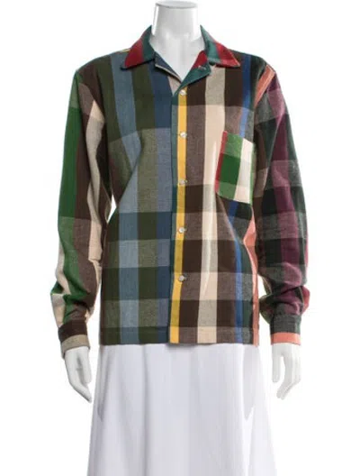 Pre-owned Bode Plaid Print Jacket In Multicolor