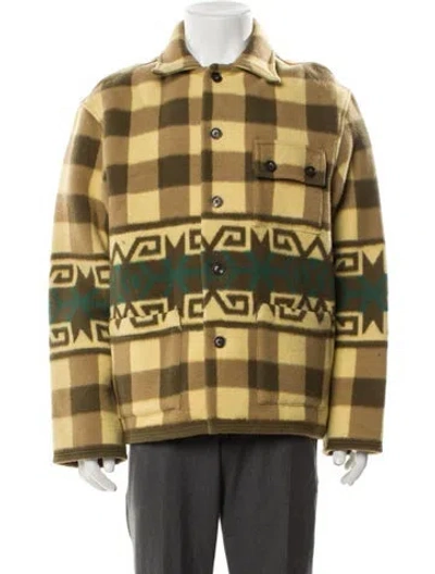 Pre-owned Bode Plaid Print Trucker Jacket In Multi