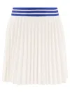 Bode Pleated Lightweight Skirt In White