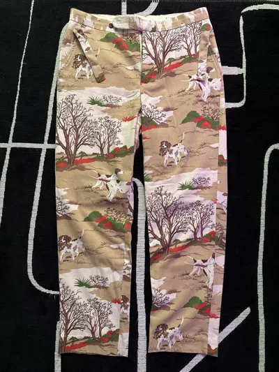 Pre-owned Bode Pointing Dog Trousers In Brown