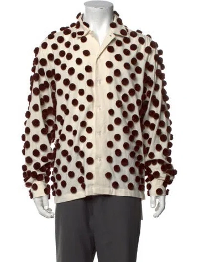 Pre-owned Bode Polka Dot Print Long Sleeve Shirt In Multicolor