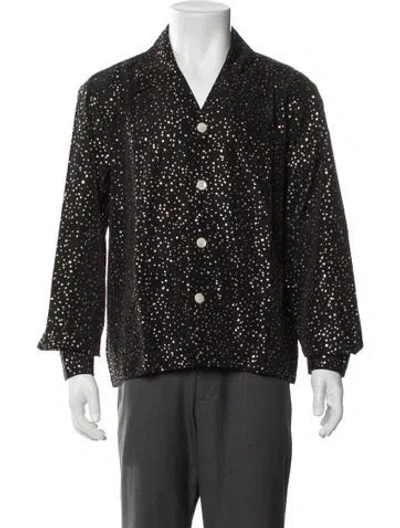 Pre-owned Bode Polka Dot Print Long Sleeve Shirt W/ Tags In Gray