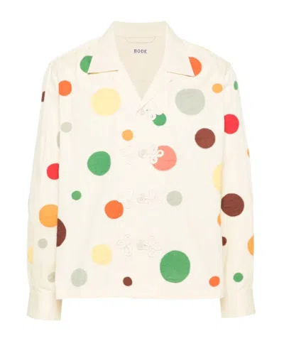 Bode Polka Dot Shirt In White