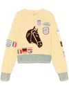 Bode Pony Silhouette Sweater In Yellow