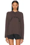 Bode Port Renfrew Polo Top In Brown