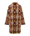Bode Print Coat In Multi