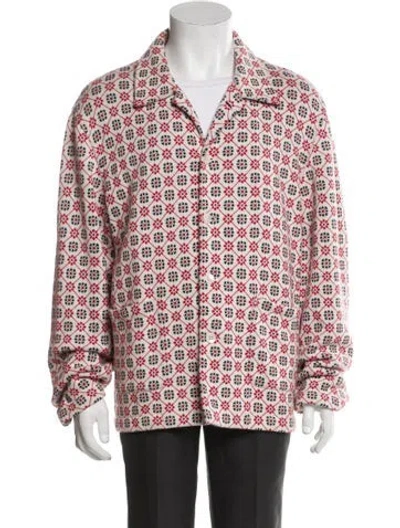 Pre-owned Bode Printed Jacket In Red