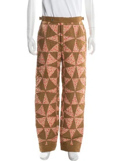 Pre-owned Bode Printed Joggers In Brown
