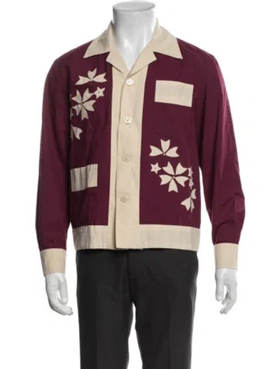 Pre-owned Bode Printed Long Sleeve Shirt In Multi