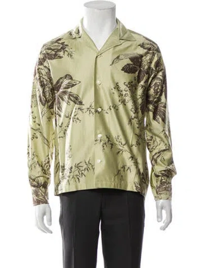 Pre-owned Bode Printed Long Sleeve Shirt In Neutral