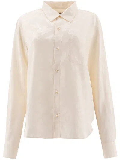 Bode Women's "football Jacquard Murray" Shirt In White