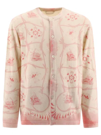 Bode Printed Mill Knitwear In Pink