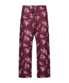 Bode Layup Printed Pyjama Pants In Burgundy