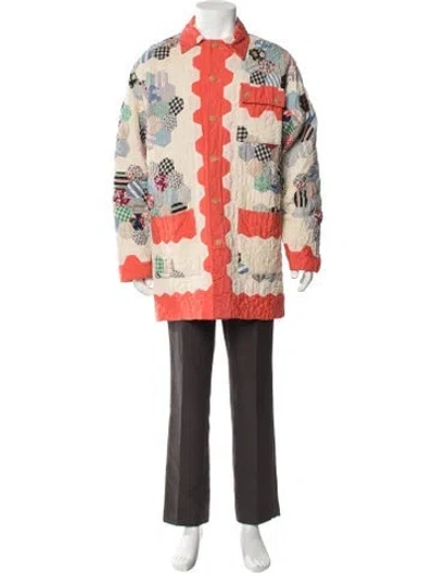 Pre-owned Bode Printed Parka In Multi
