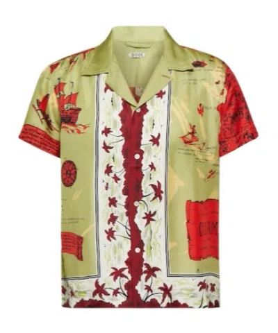 Bode Printed Shirt In Green
