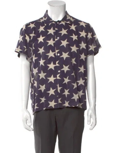 Pre-owned Bode Printed Short Sleeve Shirt In Multi