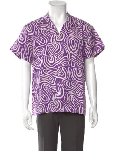 Pre-owned Bode Printed Short Sleeve Shirt W/ Tags In Neutral