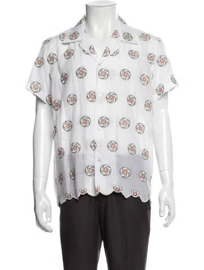 Pre-owned Bode Printed Short Sleeve Western Shirt In Multi