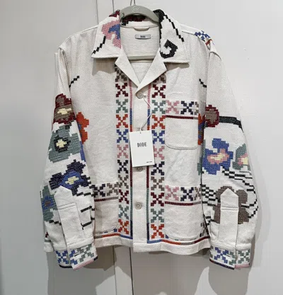 Pre-owned Bode Prisma Embroidered Overshirt [new] In Multicolor
