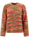 Bode Prismatic Sweater In Orange