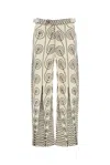 Bode Embroidered Wool Quillwork Pant For Men In White