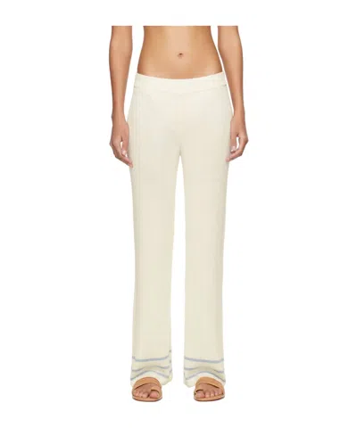 Bode Quincy Stripe Trousers In Neutral