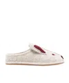 Bode Rabbit Appliqué Mules In Multi