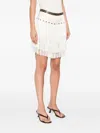 Bode Raffle Beaded Fringe Mini Skirt