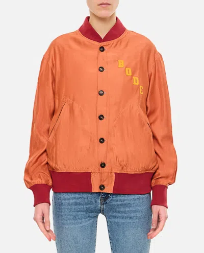 Bode Rally Viscose Jacket In Pink