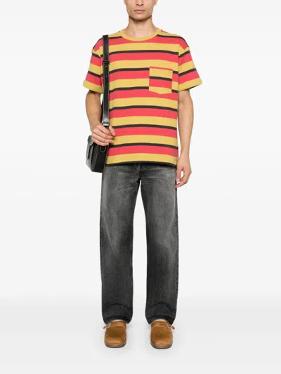 Bode Rec Stripe Pocket T-shirt In Multi