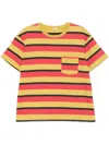Bode Rec Stripe Pocket T-shirt In Yellow