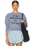 Bode Recreation Sweatshirt In Blue & Grey