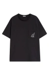 Bode Recreation Sails Pocket T-shirt In Black