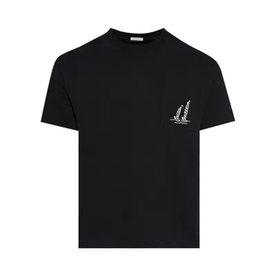 Pre-owned Bode Recreation Sails Pocket Tee 'black' | Men's Size Xl