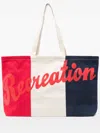 Bode Recreation Tote Bag In Red