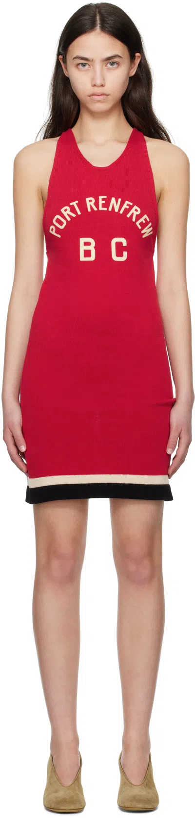 Bode Red Port Minidress