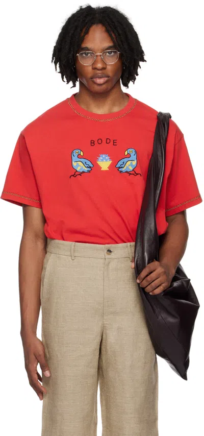 BODE RED TWIN PARAKEET T-SHIRT