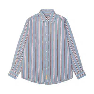 Pre-owned Bode Regatta Stripe Shirt 'blue/multicolor' | Men's Size Xl