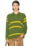 Bode Regis Polo Top In Green
