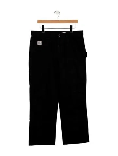 Pre-owned Bode Relaxed Fit Jeans In Black