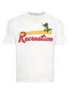 Bode Printed Cotton-jersey Henley T-shirt In White