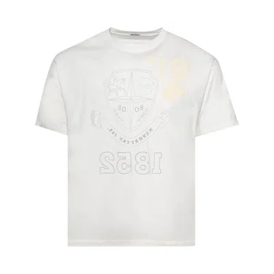 Pre-owned Bode Reversible Crest Tee 'cream' | White | Men's Size Xxl
